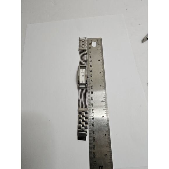 Unique Ladies Kenneth Cole KC4615 Rectangular Quartz Watch New Battery Free Ship main image 4